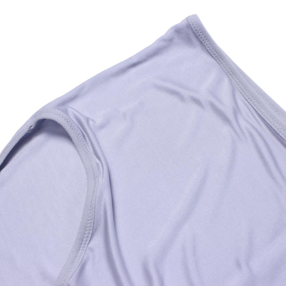 Mid Waist Silk Jersey Brief - Grey - Silk Base