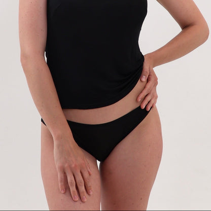 Bikini Brief - Black - Silk Base