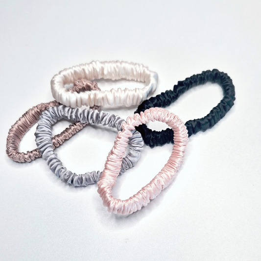 Slim Silk Scrunchies