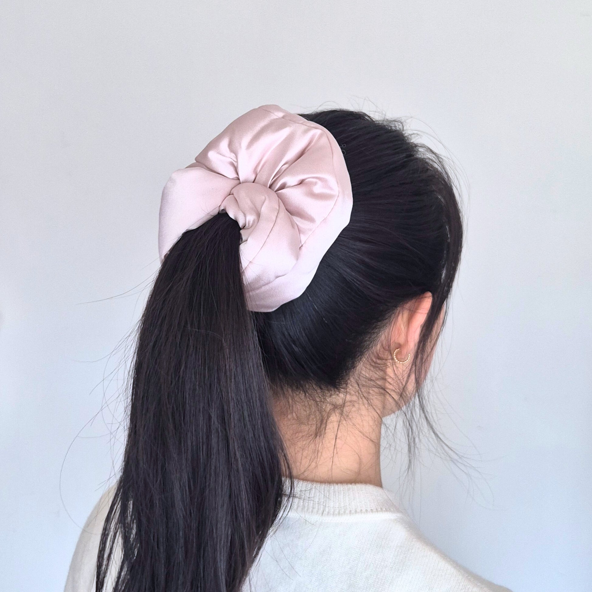 Cloud Silk Scrunchie - Silk Base