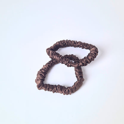 Slim Silk Scrunchie - Silk Base