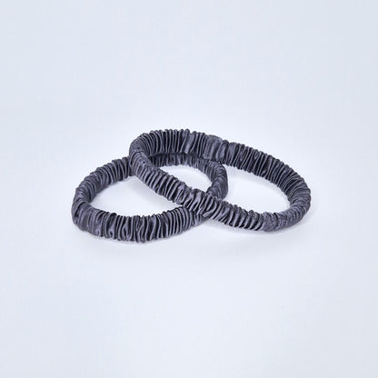 Slim Silk Scrunchie - Silk Base