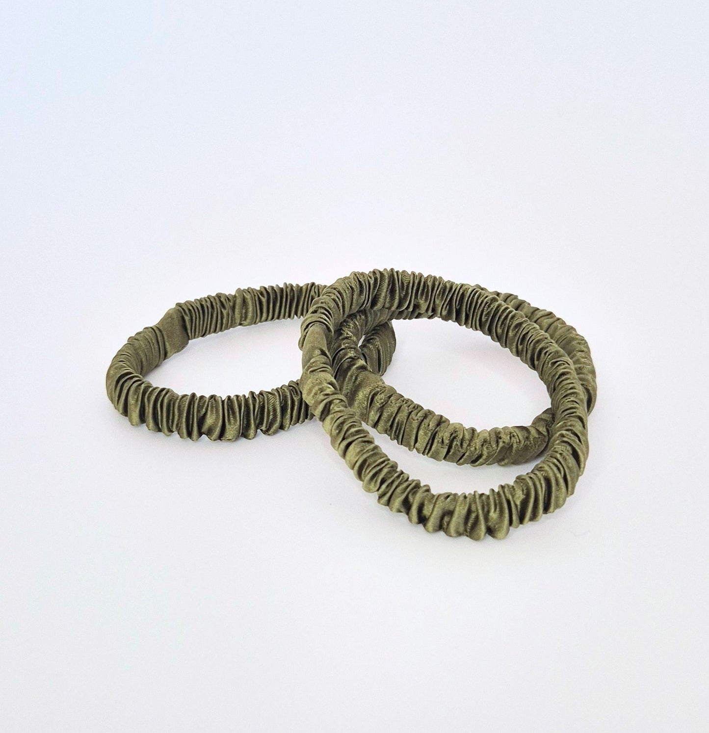 Slim Silk Scrunchie - Silk Base