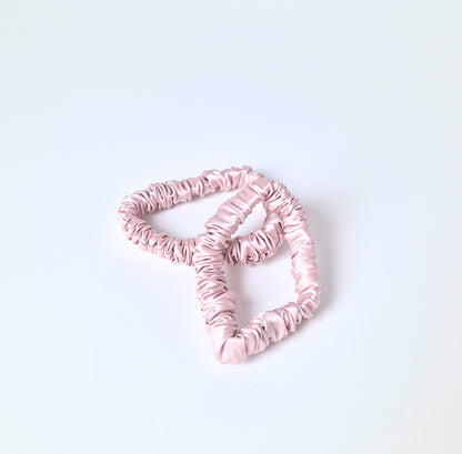 Slim Silk Scrunchie - Silk Base