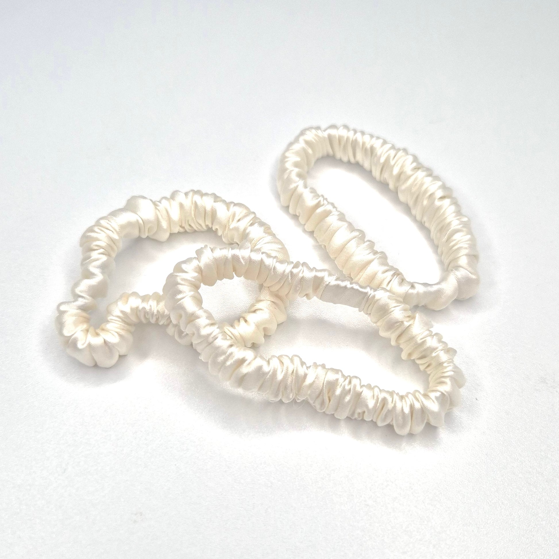 Slim Silk Scrunchies - Silk Base