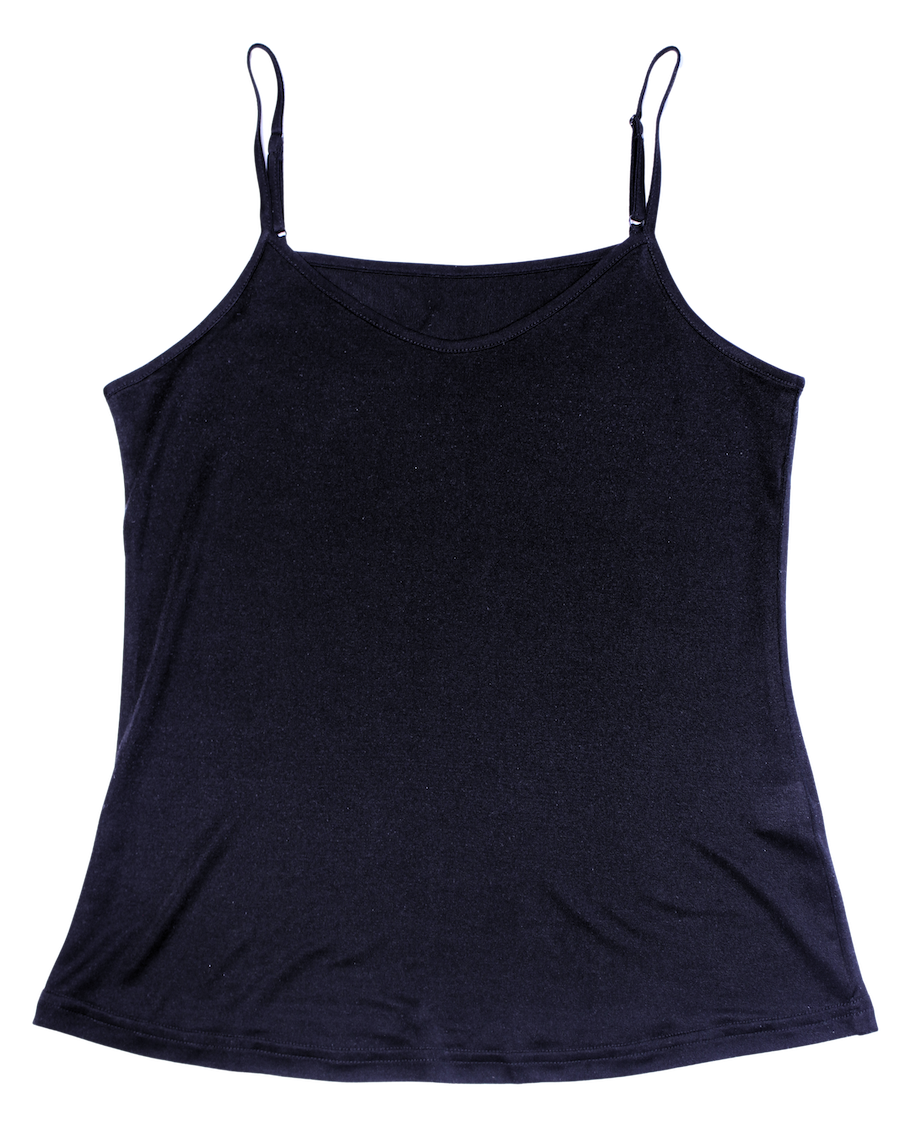 Basic Silk Jersey Camisole - Black - Silk Base
