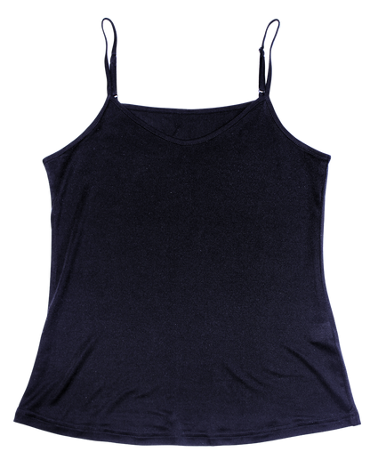 Basic Silk Jersey Camisole - Black - Silk Base