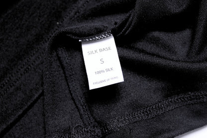 Lace Silk Jersey Camisole - Black - Silk Base