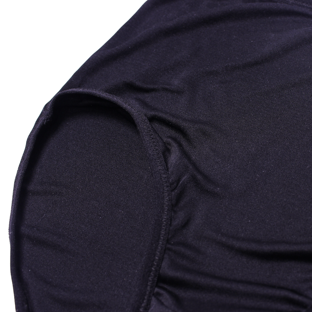 Mid Waist Silk Jersey Brief - Black - Silk Base