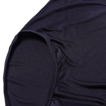 Mid Waist Silk Jersey Brief - Black - Silk Base