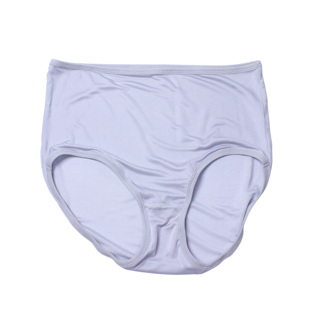 Mid Waist Silk Jersey Brief - Grey - Silk Base