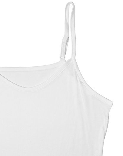 Basic Silk Jersey Camisole - White - Silk Base